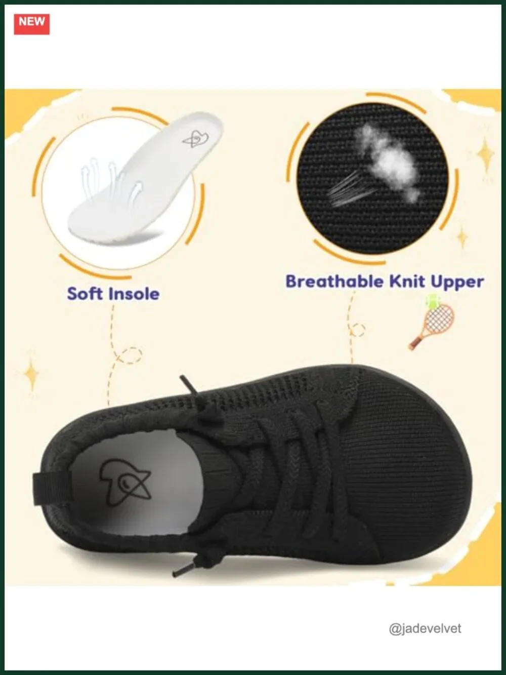 Toddler Wide Shoes Zero Drop Minimalist Barefoot Slip on Sneakers
